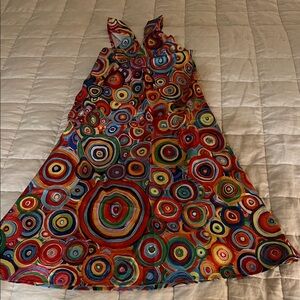 Colorful Patterned Women's Dress